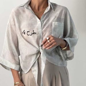 خرید اینترنتی شومیز شیشه ای طرح دار کد 220637