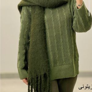 فروش اینترنتی پیراهن بافت زنانه پشت بلند نخ ترک فری سایز