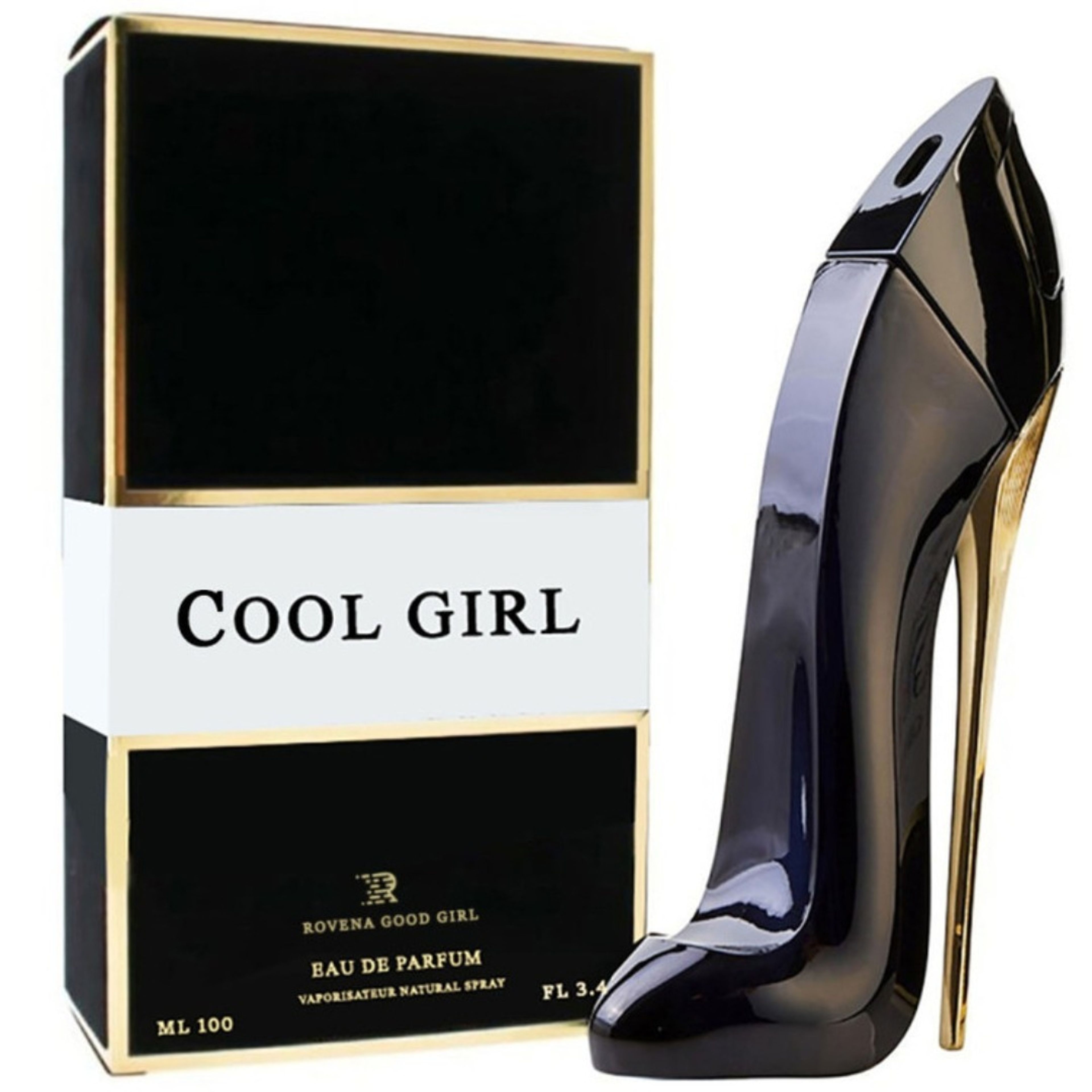 خرید آنلاین ادکلن گود گرل مشکی طرح کفش کول گرل روونا 100 میل (COOL GIRL ROVENA)