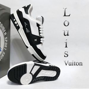 خرید انلاین کتانی لویی ویتون  (LV) Louis Vuitton سفید مشکی با کیفیت بالا