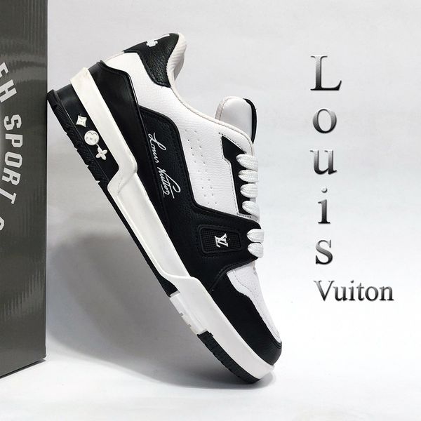 کتانی لویی ویتون  (LV) Louis Vuitton سفید مشکی