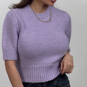 بلوز بافت آستین کوتاه کد 180566