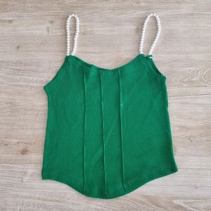 فروش اینترنتی تاپ کبریتی بند مرواریدی رنگی فری تا سایز 44