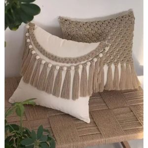 ست دوعددی کاورکوسن مکرومه طرح گیسباف
