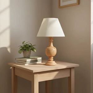 چراغ خواب رومیزی چوبی مدل اهورا