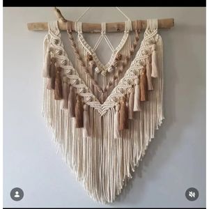 دیوارکوب اویز مکرومه بافی دکوری مدل هوریا