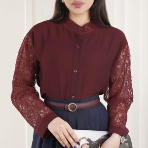 شومیز آستین گیپور پاد