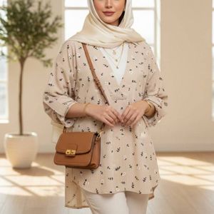 شومیز جلو بسته گل گچی