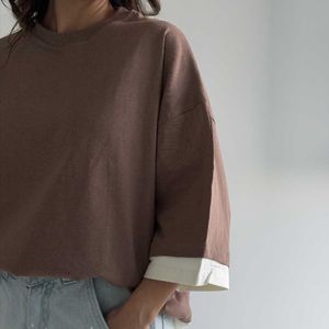 مشخصات تیشرت باکسی 2 رنگ کد 180594