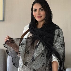 خرید انلاین شال توری مجلسی نگینی