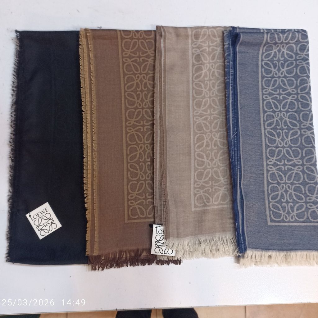 خرید اینترنتی شال نخی دورویه