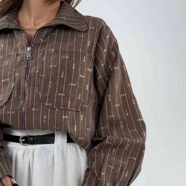 شومیز راه راه MIU MIU کد 220643