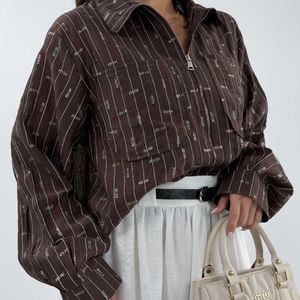 خرید اینترنتی شومیز راه راه MIU MIU کد 220643