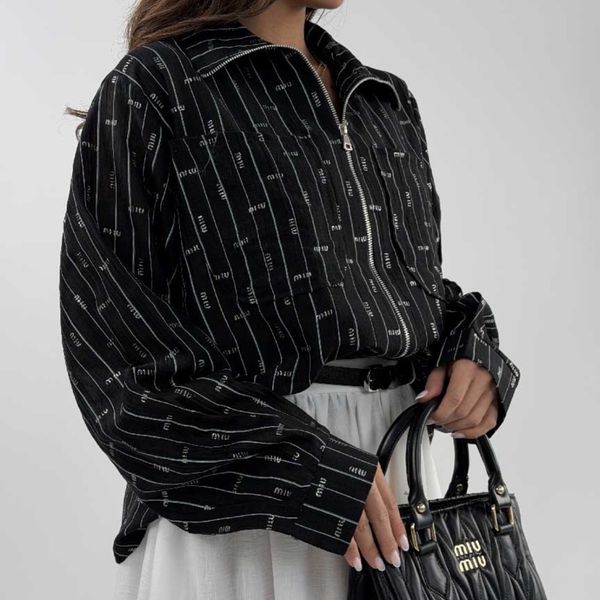 شومیز راه راه MIU MIU کد 220643