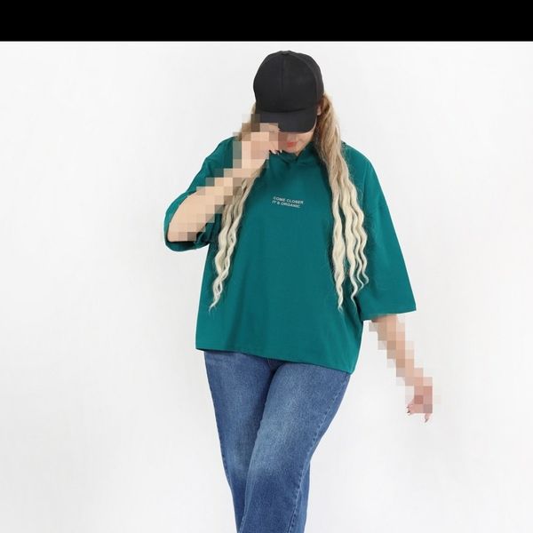 تیشرت باکسی کلاهدار