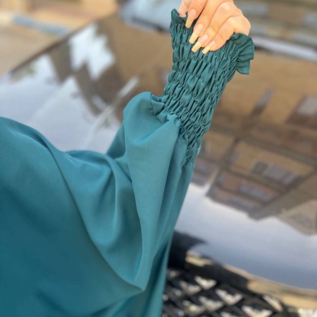 فروش اینترنتی مانتو عبایی کرپ ندا طرح جدید