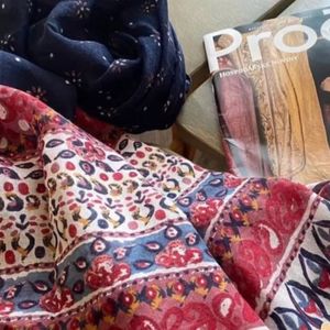 فروش اینترنتی شال نخ پنبه trf وارداتی طرح سنتی