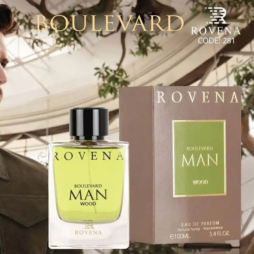 خرید اینترنتی قیمت ادکلن ROULEVARD MAN WOOD ROVENA ادکلن وود اکسترم روونا