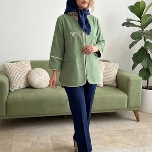 خرید اینترنتی مانتو کتی صوفیا ژاکارد ( مروارید دوزی شده )
