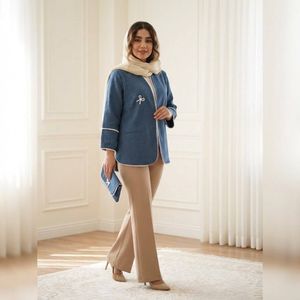 خرید اینترنتی مانتو کتی صوفیا ژاکارد ( مروارید دوزی شده )