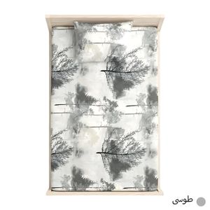 خرید اینترنتی قیمت روتختی صد در صد پنبه تکنفره آدلانته طرح راش سایز 200*90(همراه با روبالشی ست)