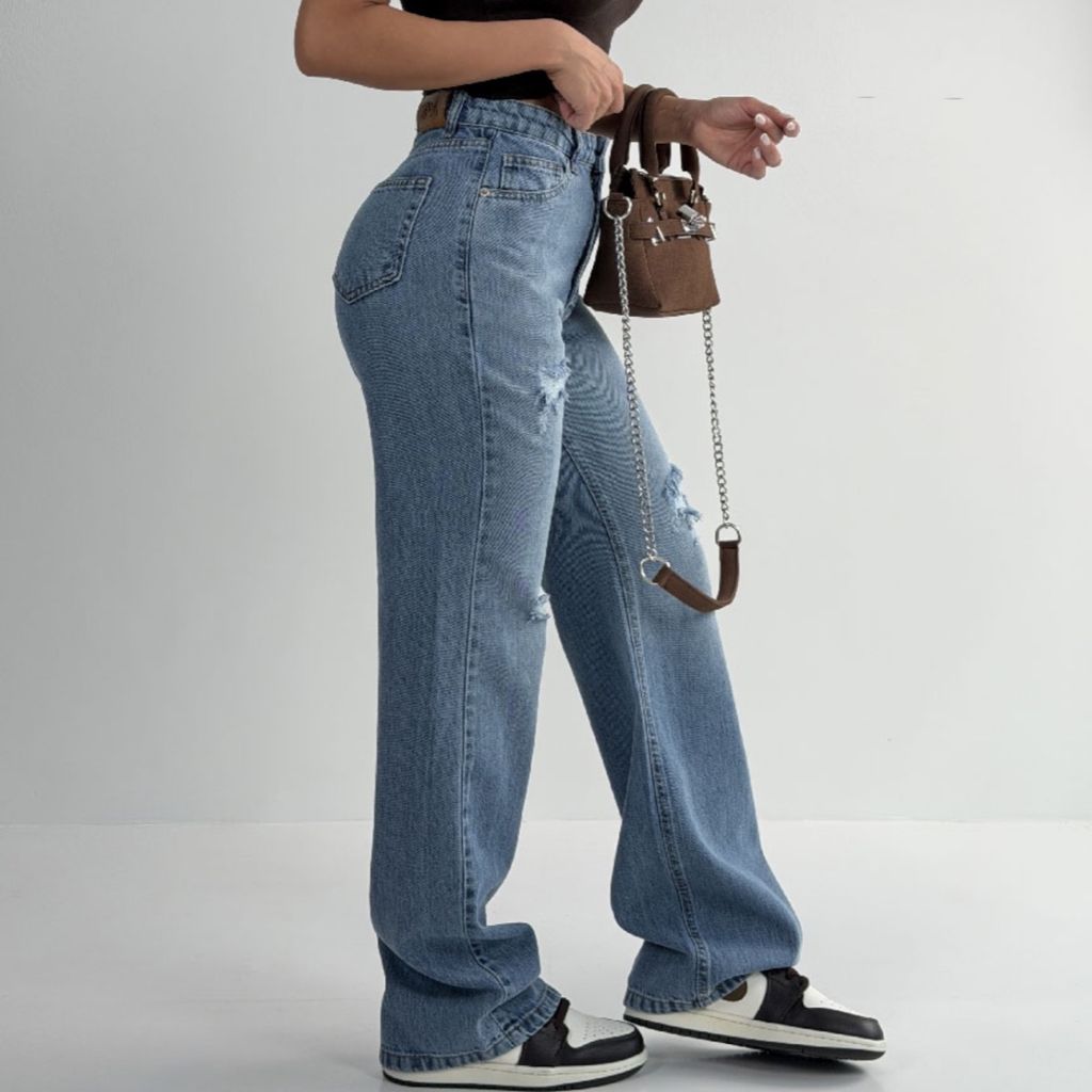 فروش اینترنتی شلوار جین نیم بگ ZARA کد 102176