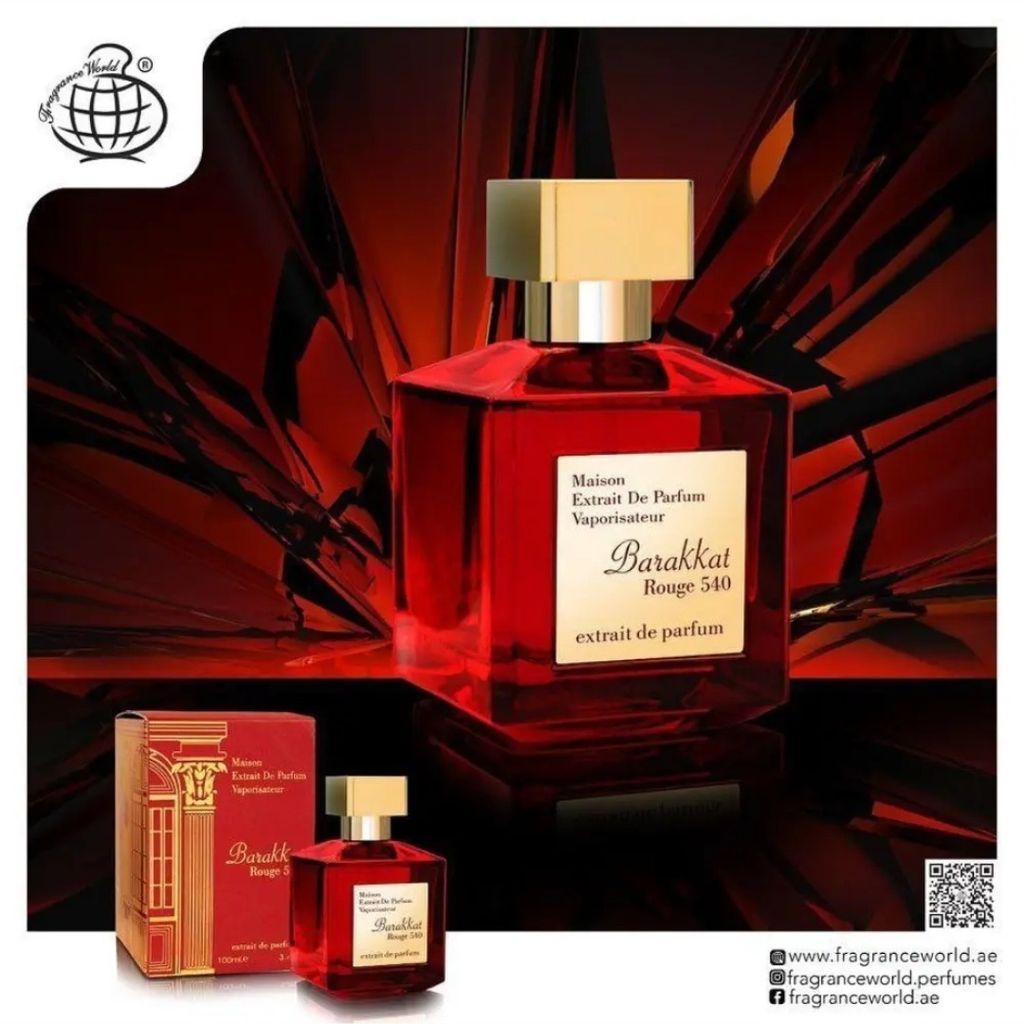قیمت ارزان ادکلن باکارات رژ 540 قرمز فرگرانس (BARAKKAT ROUGE 540 FRAGRANCE)