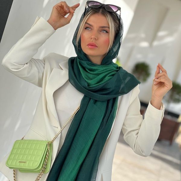 شال ویسکوز طیفی تم سبز