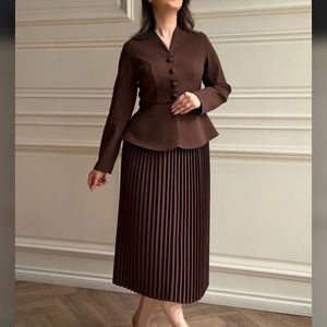 خرید اینترنتی کت دامن پلیسه ایران سایز 40
