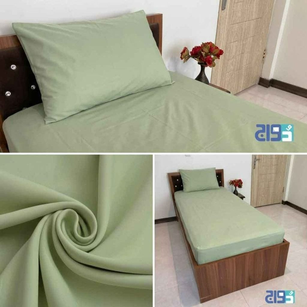 خرید اینترنتی روتختی تکنفره کشدار میکرو ساده (سبزسدری)