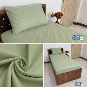 خرید اینترنتی روتختی تکنفره کشدار میکرو ساده (سبزسدری)