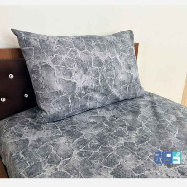روتختی کشدار تشک تک نفره ماربل(آبی)