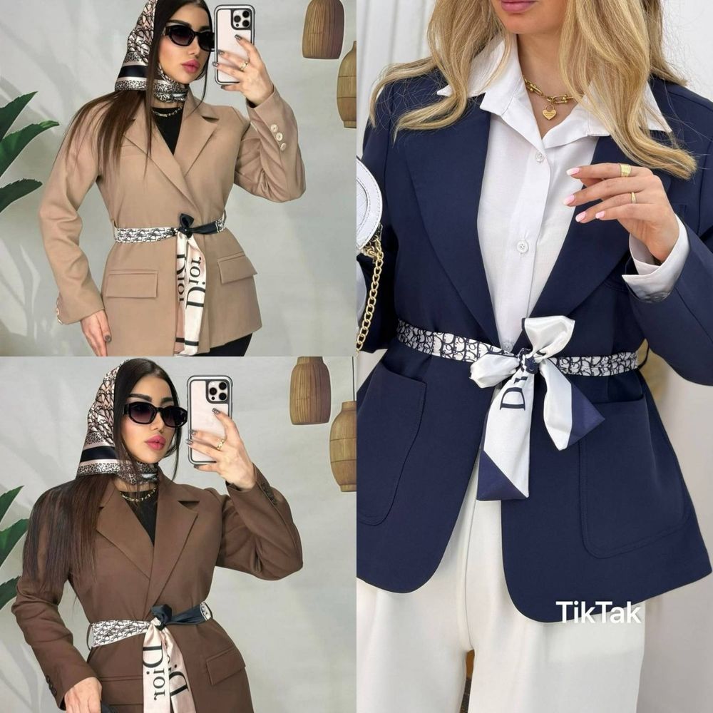 خرید آنلاین کت با کمربند دیور