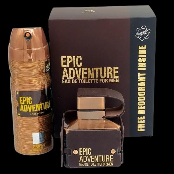 ادکلن اپیک ادونچر همراه با اسپر اصل مردانه 100 میل (EPIC ADVENTURE)