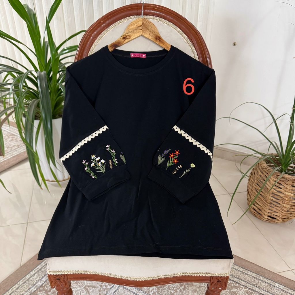 مشخصات تیشرت گلدوزی نخ و پنبه
