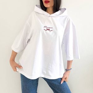 تیشرت باکسی کلاهدار