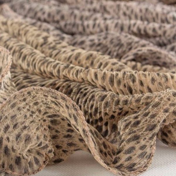 شال حریر شنی لبه دالبری