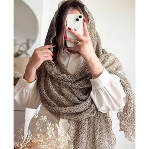 شال حریر شنی لبه دالبری