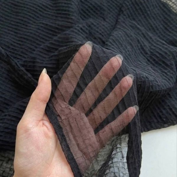 شال حریر کنفی لبه دالبری