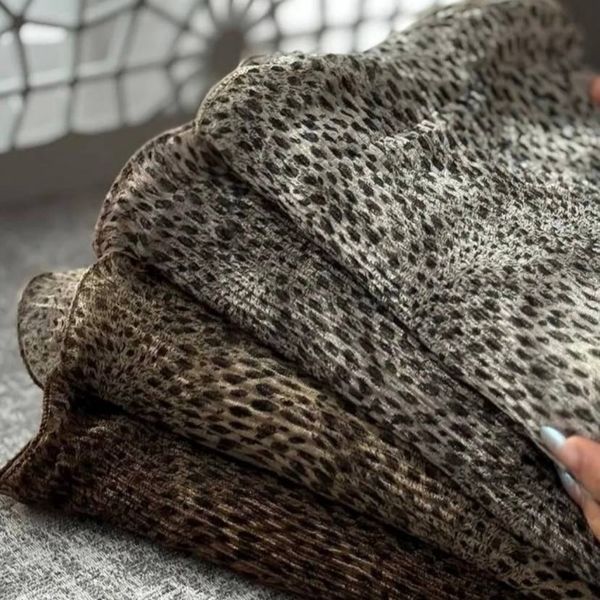 شال حریر شنی لبه دالبری