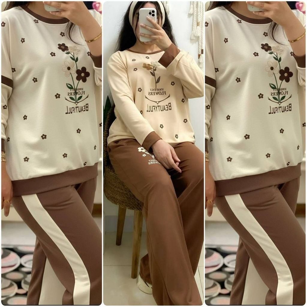 خرید انلاین ست بلوز و شلوار گلی