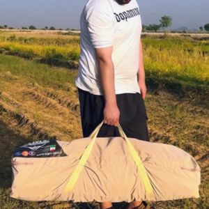 خرید اینترنتی قیمت چادر مسافرتی کمپینگ KMS رنگ آبی دو در سه متر بدون سایبان