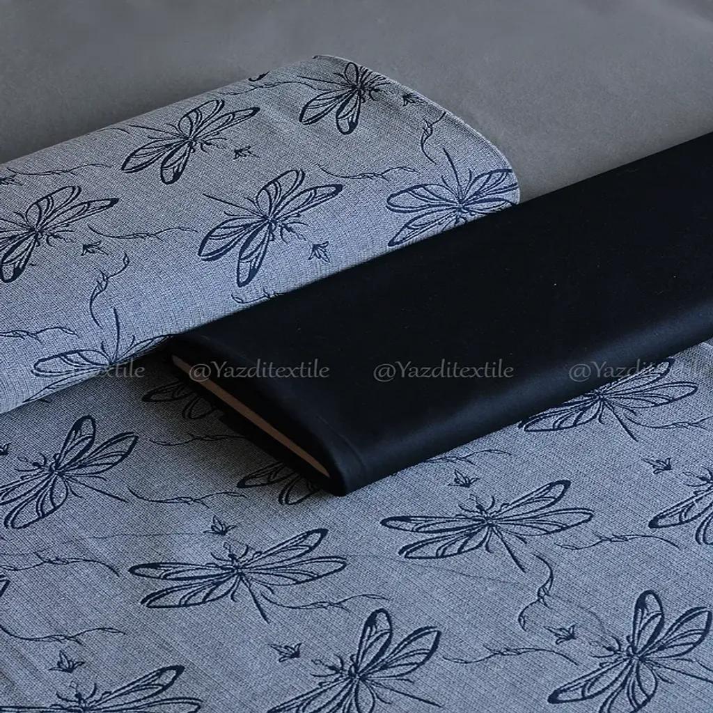خرید اینترنتی قیمت پارچه ژاکارد پنبه سنجاقک 1242