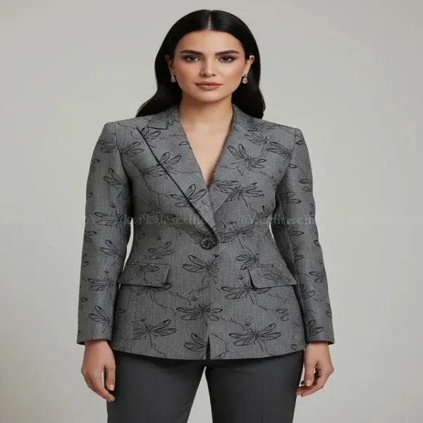 پارچه ژاکارد پنبه سنجاقک 1242