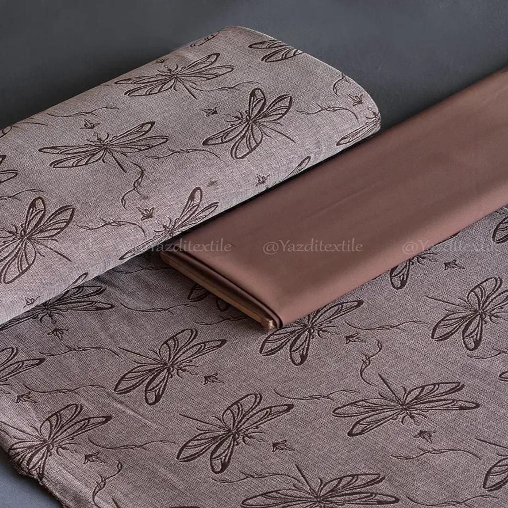 خرید اینترنتی قیمت پارچه ژاکارد پنبه سنجاقک 1242