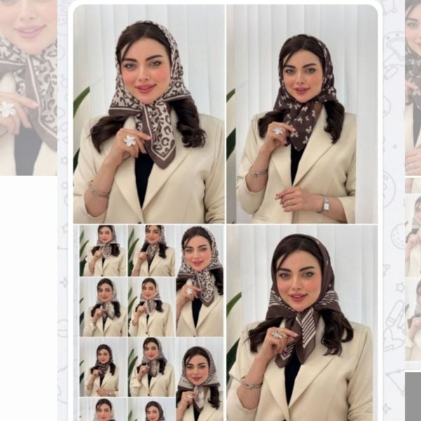 مینی اسکارف نخی