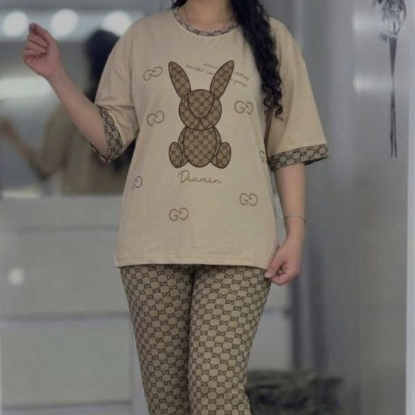 ست  تیشرت و شلوار خرگوشی