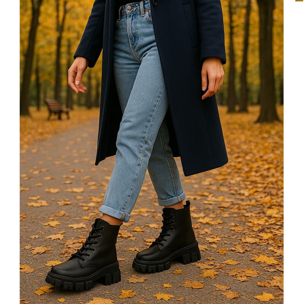 خرید اینترنتی قیمت نیم بوت زنانه مشکی مدل Roxana