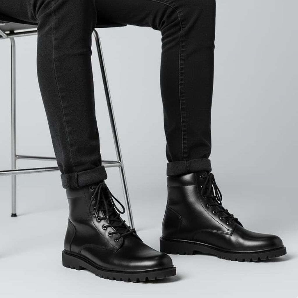 خرید اینترنتی قیمت نیم بوت مردانه زیپی مدل Bershka -مشکی