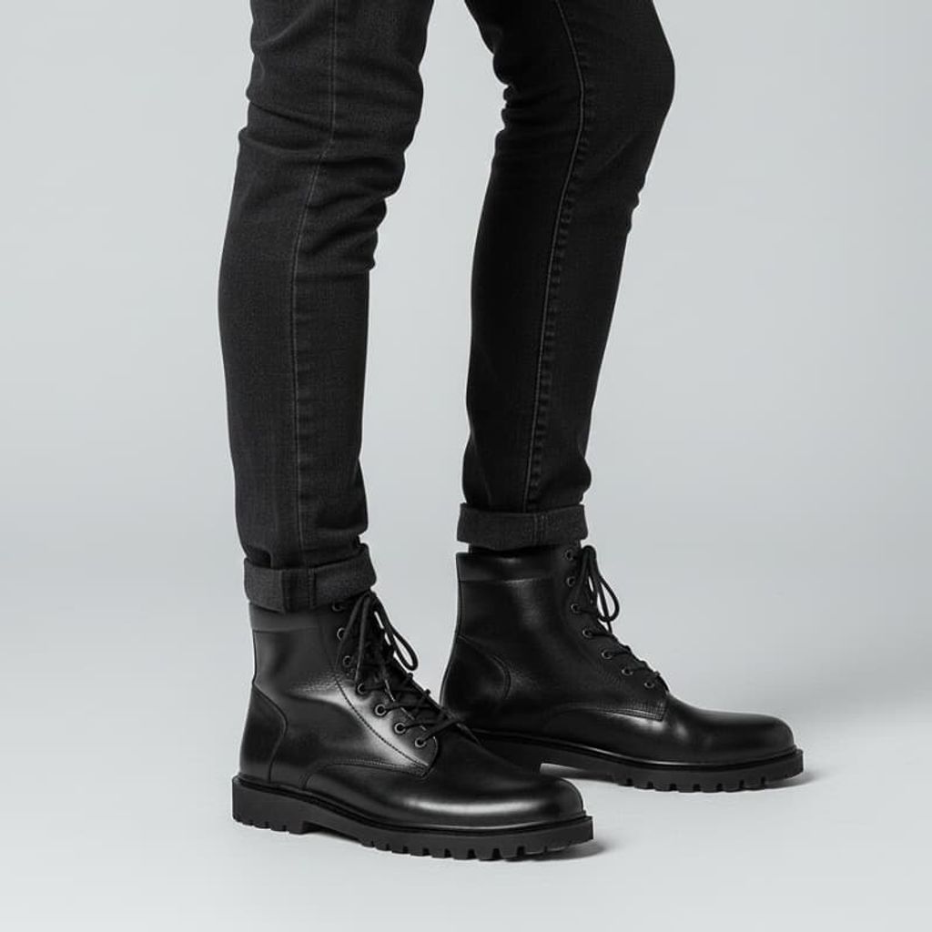 خرید اینترنتی قیمت نیم بوت مردانه زیپی مدل Bershka -مشکی